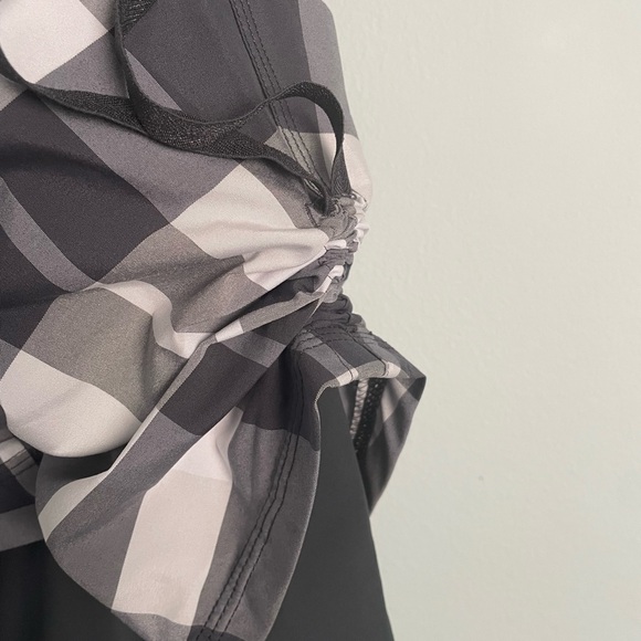 Lululemon Foxy Plaid Sidewalk Grey Fall Jacket. Sz12 - Picture 5 of 10